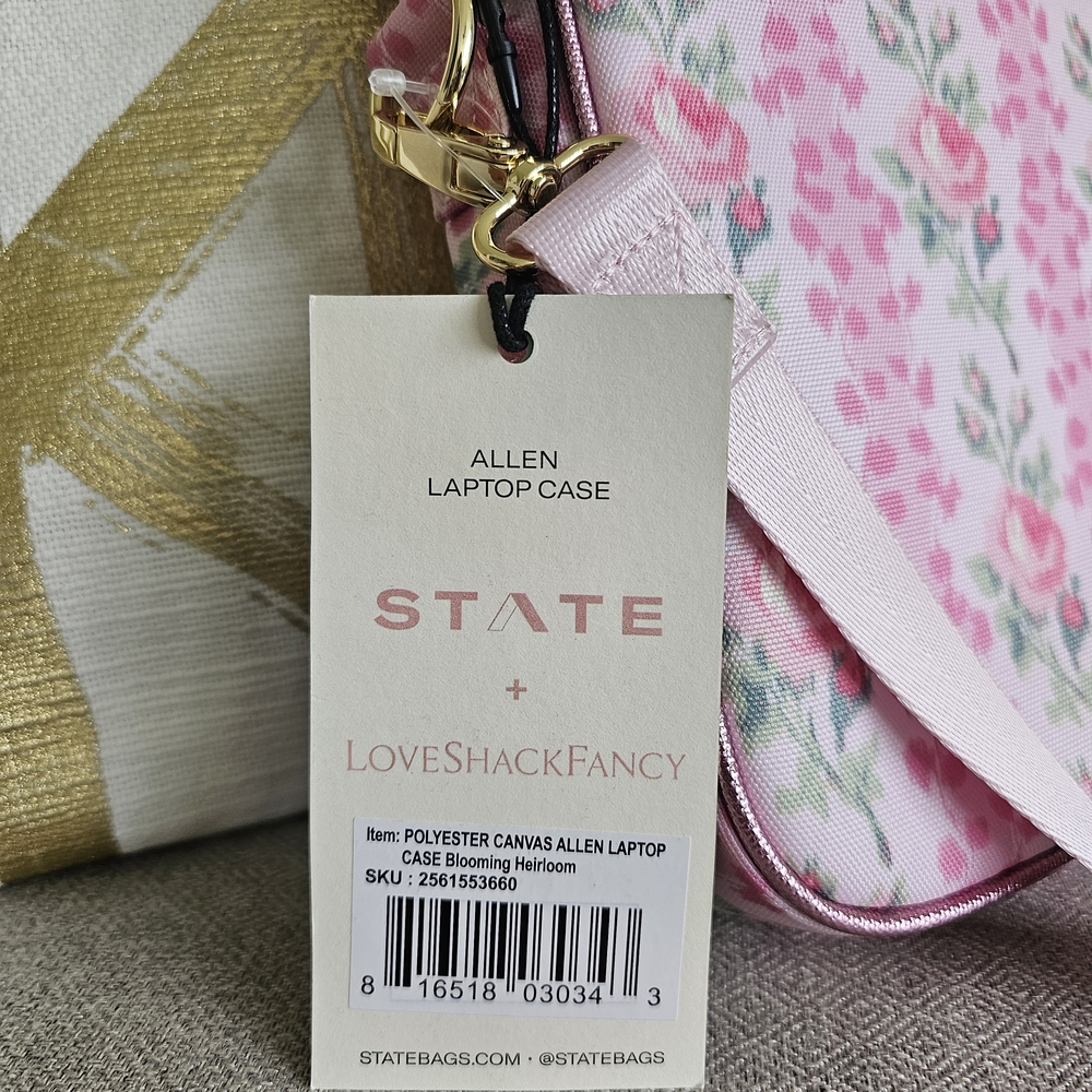 SOLD State X LoveShackFancy Allen Laptop Case Blooming Heirloom - Picture 3 of 7